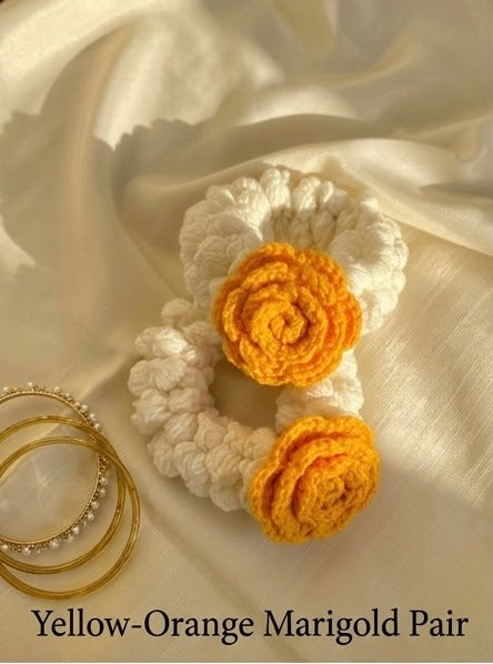 Handmade Crochet Floral Gajra Bracelets