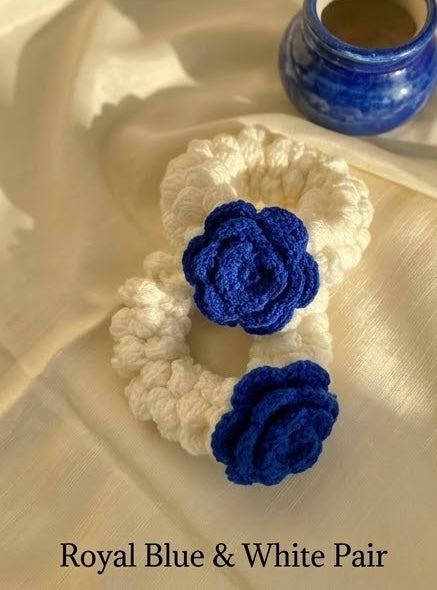 Handmade Crochet Floral Gajra Bracelets
