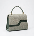Elegant Textured Flap Handbag for Women