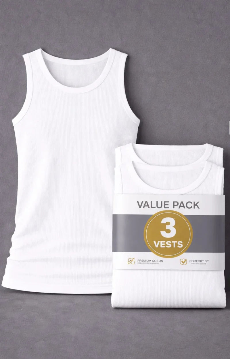 Essential Comfort Cotton Vests