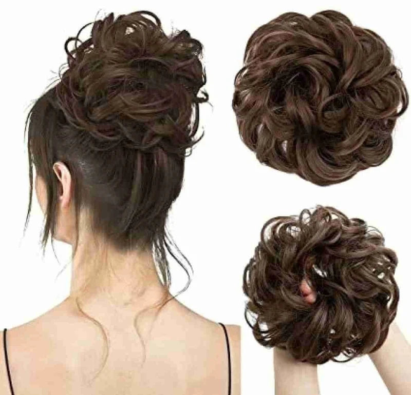 Messy Synthetic Bun Scrunchie