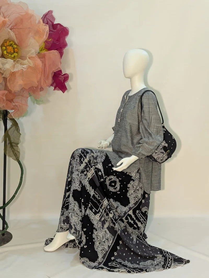 Tunic & Printed Palazzo Set